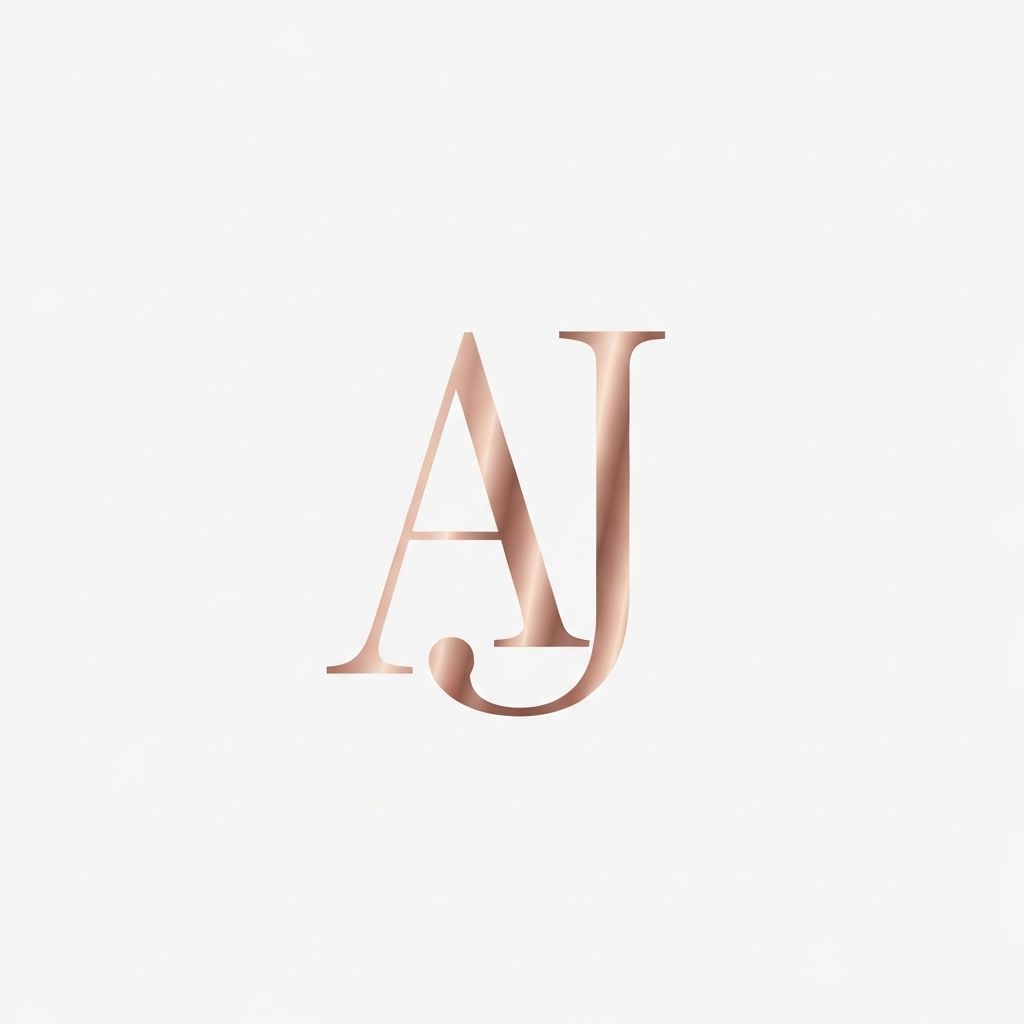 Brand logo (rose gold)